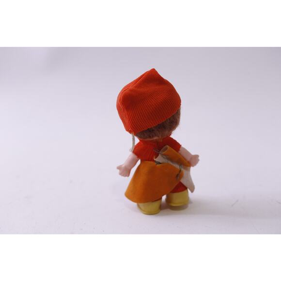 Uneeda, 1960s, Pee Wee, Small Doll, Red and Orange Outfit, ~ 250724-WH 1323 - Picture 2 of 3